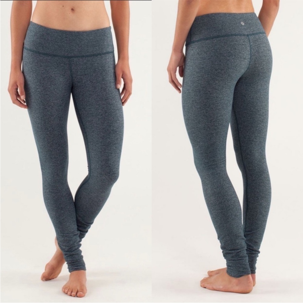 Lululemon Wunder Under Pant in Herringbone Alberta Lake